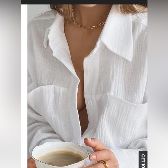 NWT Commense White Cotton pants set - Picture 5 of 5